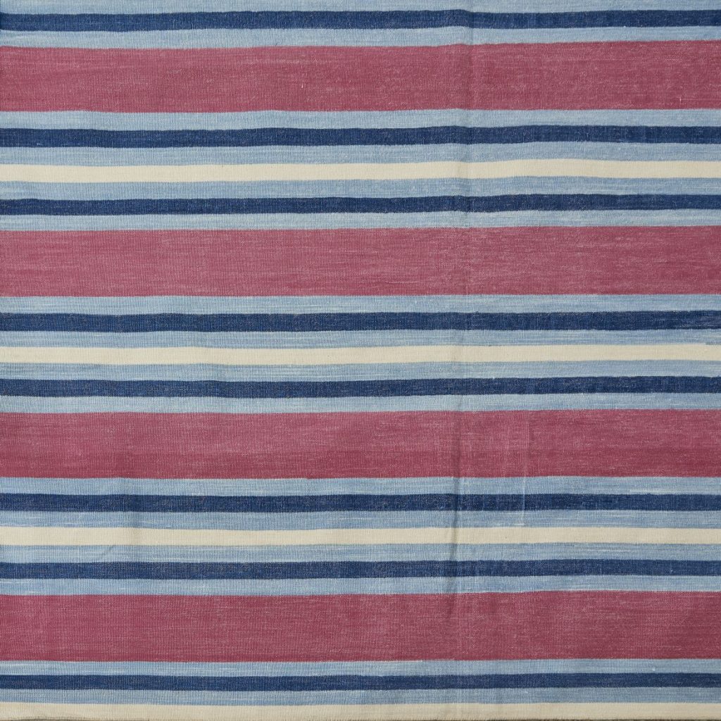uneven-blue-stripe-dhurrie-guinevere