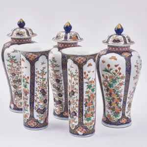 French Samson Porcelain Garniture