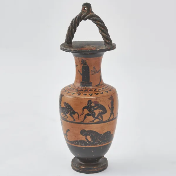 Small Black Figure Attic Style Vase