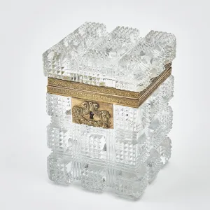 Charles X Square Cut Glass Box