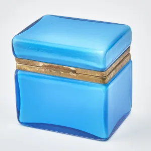 Murano Blue Glass Box