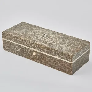 Rectangular Shagreen Box With Ivory Mounts