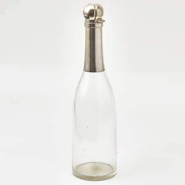 German Silver Mounted Champagne Bottle