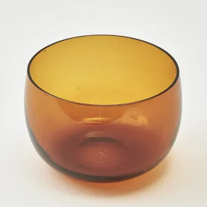 English Amber Glass Bowl