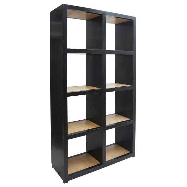 Chinese Black Lacquer Bookcase