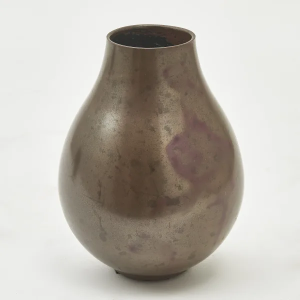 Japanese Hu Shaped Bronze Vase