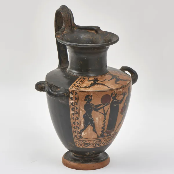 Italian Attic Style Black Figure Hydria Vase