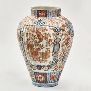 Large Japanese Imari Baluster Vase
