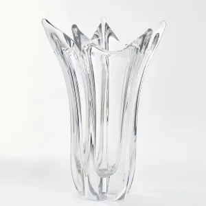French Cristallerie De Vannes Glass Vase