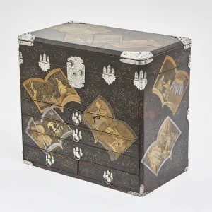 Rare Japanese Meiji Period Maki-e Lacquer Table Cabinet