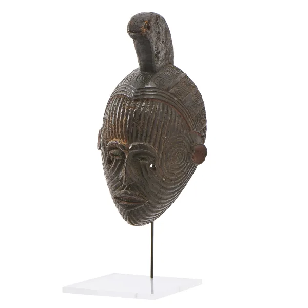 Nigerian Tribal Mask On Later Stand