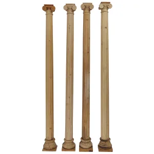 Set Four French Pine Columns