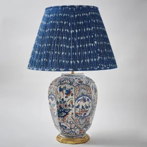 Large Polychrome Delft Jar Wired As Lamp