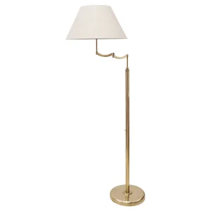 Vintage French Brass Standard Lamp