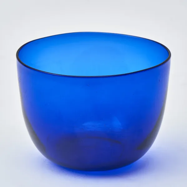 English Blue Glass Bowl
