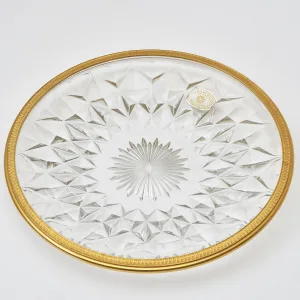 Val St Lambert Moulded Glass Dish