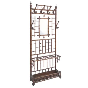 French Provincial Faux Bamboo Hall Stand