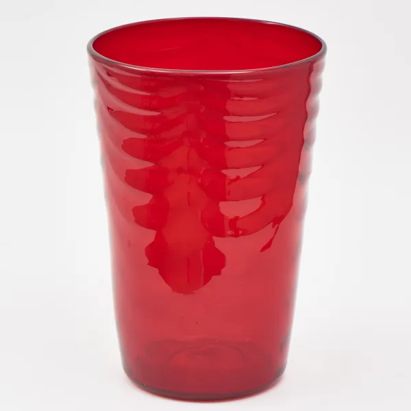 Whitefriars Red Glass Vase