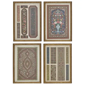 Set Four Indian Lithographs From The Grammar Of Ornament