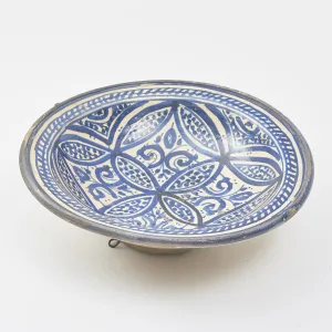 Moroccan Blue And White Bowl