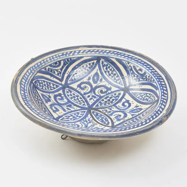 Moroccan Blue And White Bowl