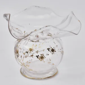 St Louis Flared Neck Glass Bowl