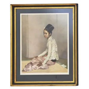 Colour Print Of Princess Saw Ohn Nyun After The Original By Gerard Kelly