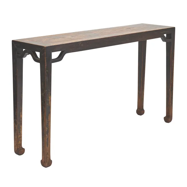 Chinese Elm Straight Leg Altar Table