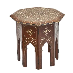 Miniature Indian Inlaid Side Table
