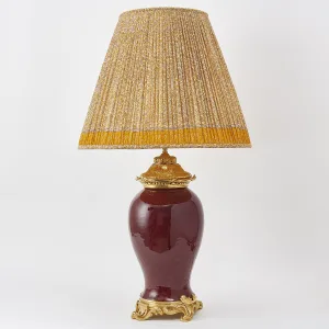 Chinese Sang De Boeuf Vase Wired As Lamp