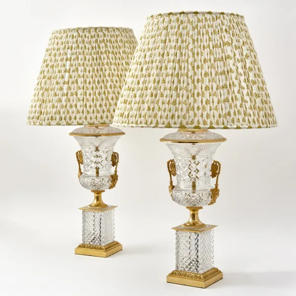 French Empire Style Lamps in the form of Campana Urns