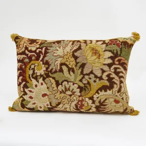 C19th Needlepoint Made Into A Cushion