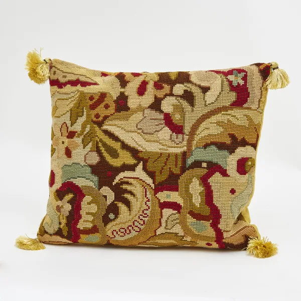 C19th Needlepoint Cushion