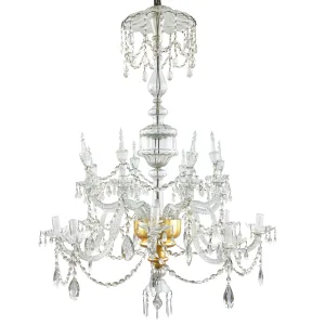 Large C18th Crystal Chandelier