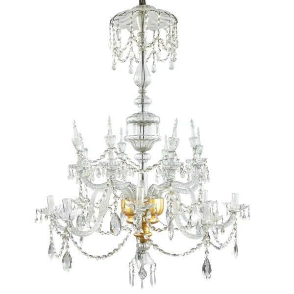 Large C18th Crystal Chandelier